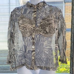 Chico’s Design Long Sleeve Blouse Size 2 NWOT
